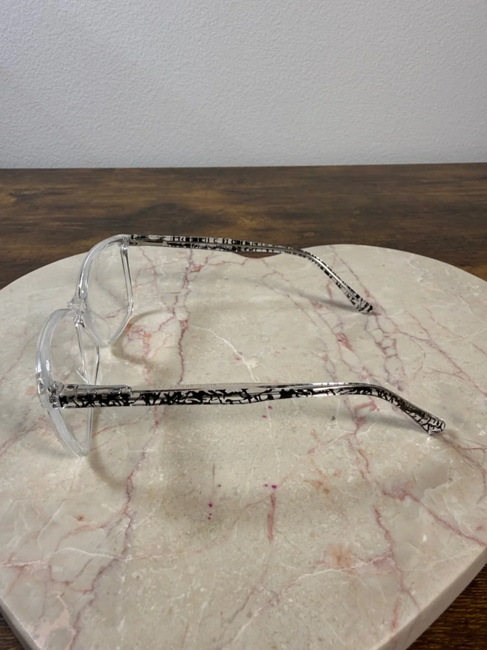 Clear Transparent Cat-Eye Glasses & Prescription Lenses Cyl 1.5